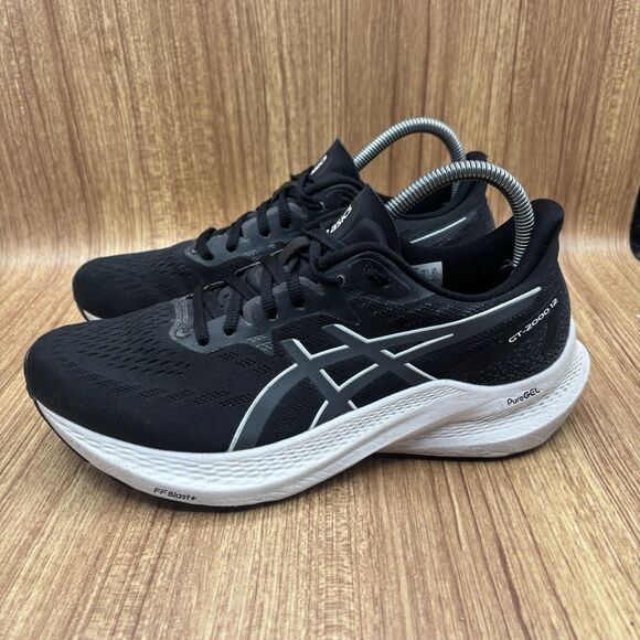 Asics GT-2000 12 Womens Running Shoes Size 8.5 Black PureGEL Stability Sneakers - Picture 6 of 8